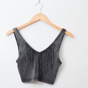 COPY - ecote fringe crop top